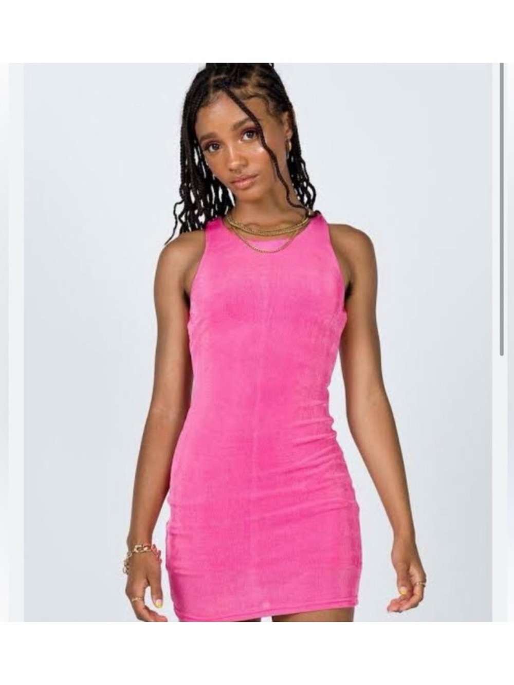 Princess Polly Hot Pink Sleeveless Mini Dress